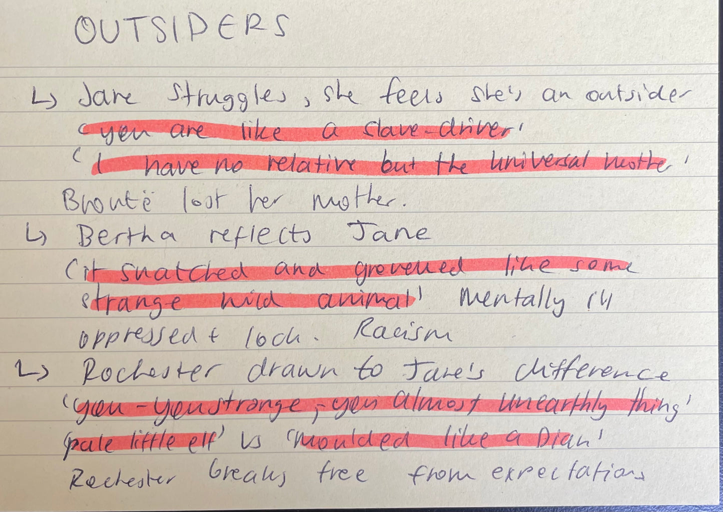 Jane Eyre revision SET