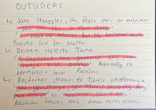 DIGITAL COPY OF 6 Jane Eyre essay plans